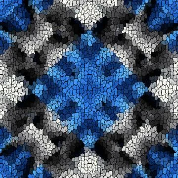 Seamless grunge abstract square pattern. Paint grunge cracks. Illustrazione stock