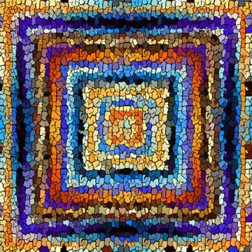 Seamless grunge abstract square pattern. Paint grunge cracks. Stock Illustration