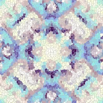 Seamless grunge abstract square pattern. Paint grunge cracks. Stock Illustration