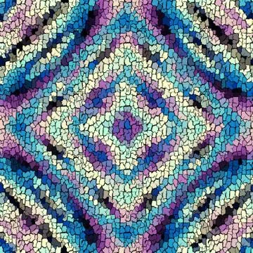 Seamless grunge abstract square pattern. Paint grunge cracks. Stock Illustration