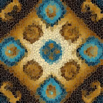 Seamless grunge abstract square pattern. Paint grunge cracks. 스톡 일러스트