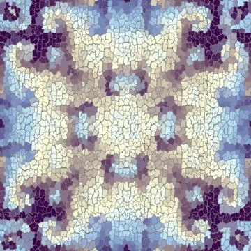 Seamless grunge abstract square pattern. Paint grunge cracks. Stock Illustration