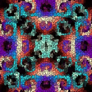 Seamless grunge abstract square pattern. Paint grunge cracks. 스톡 일러스트