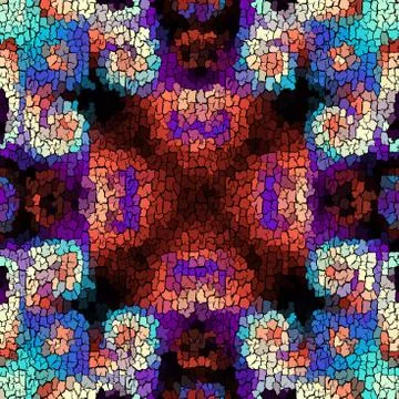 Seamless grunge abstract square pattern. Paint grunge cracks. Illustrazione stock