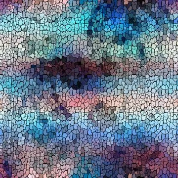 Seamless grunge abstract square pattern. Paint grunge cracks. Stock Illustration