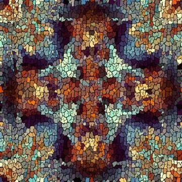 Seamless grunge abstract square pattern. Paint grunge cracks. Illustrazione stock