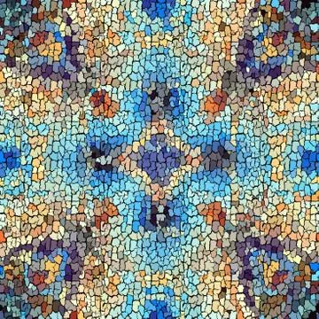 Seamless grunge abstract square pattern. Paint grunge cracks. Stock Illustration