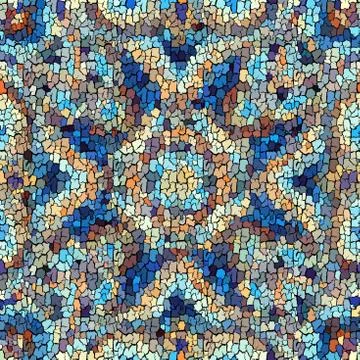 Seamless grunge abstract square pattern. Paint grunge cracks. Stock Illustration