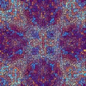 Seamless grunge abstract square pattern. Paint grunge cracks. Stock Illustration