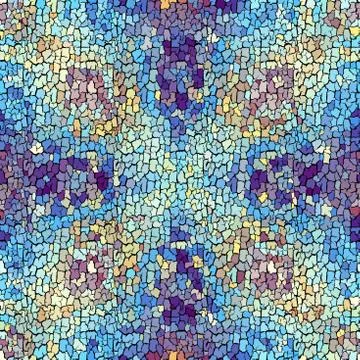 Seamless grunge abstract square pattern. Paint grunge cracks. Stock Illustration