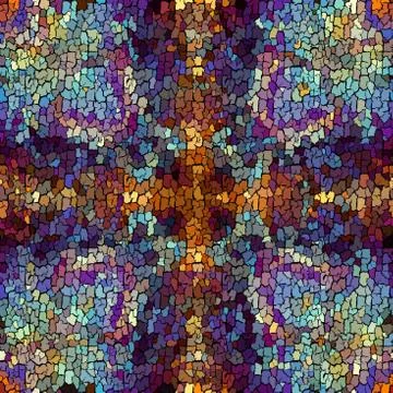 Seamless grunge abstract square pattern. Paint grunge cracks. Stock Illustration