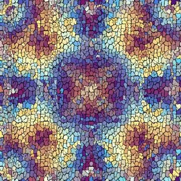 Seamless grunge abstract square pattern. Paint grunge cracks. Illustrazione stock