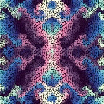 Seamless grunge abstract square pattern. Paint grunge cracks. Stock Illustration