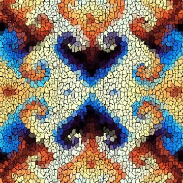 Seamless grunge abstract square pattern. Paint grunge cracks. Stockillustratie