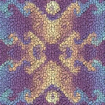 Seamless grunge abstract square pattern. Paint grunge cracks. Illustrazione stock