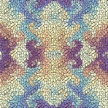 Seamless grunge abstract square pattern. Paint grunge cracks. Illustrazione stock