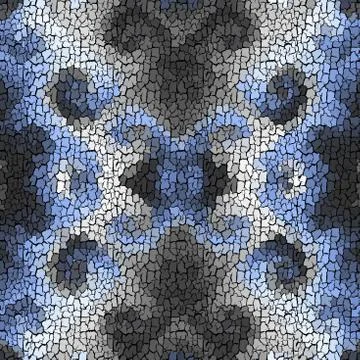 Seamless grunge abstract square pattern. Paint grunge cracks. Illustrazione stock