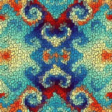 Seamless grunge abstract square pattern. Paint grunge cracks. 스톡 일러스트