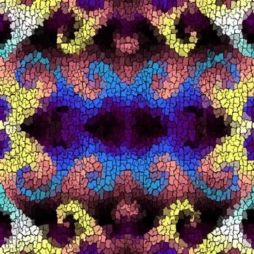 Seamless grunge abstract square pattern. Paint grunge cracks. Illustrazione stock