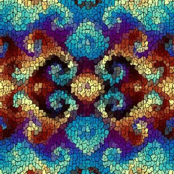 Seamless grunge abstract square pattern. Paint grunge cracks. Illustrazione stock