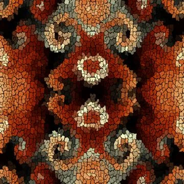 Seamless grunge abstract square pattern. Paint grunge cracks. Stock Illustration