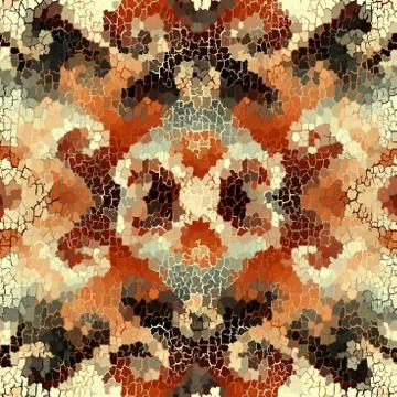 Seamless grunge abstract square pattern. Paint grunge cracks. Illustrazione stock