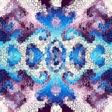 Seamless grunge abstract square pattern. Paint grunge cracks. Illustrazione stock