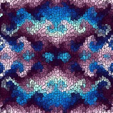 Seamless grunge abstract square pattern. Paint grunge cracks. Illustrazione stock