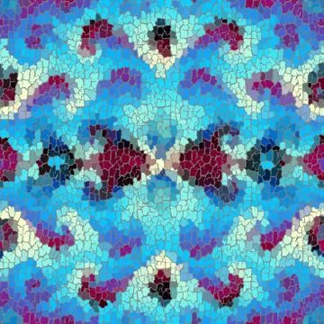 Seamless grunge abstract square pattern. Paint grunge cracks. Stockillustratie