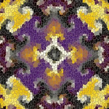 Seamless grunge abstract square pattern. Paint grunge cracks. Illustrazione stock