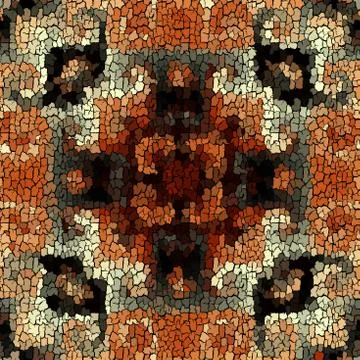 Seamless grunge abstract square pattern. Paint grunge cracks. Illustrazione stock