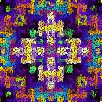 Seamless grunge abstract square pattern. Paint grunge cracks. Illustrazione stock