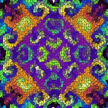 Seamless grunge abstract square pattern. Paint grunge cracks. Stock Illustration