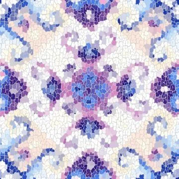 Seamless grunge abstract square pattern. Paint grunge cracks. Stock Illustration