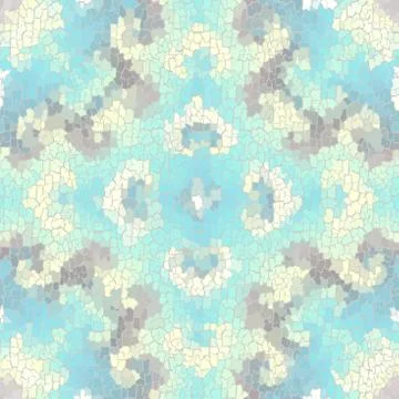 Seamless grunge abstract square pattern. Paint grunge cracks. Illustrazione stock