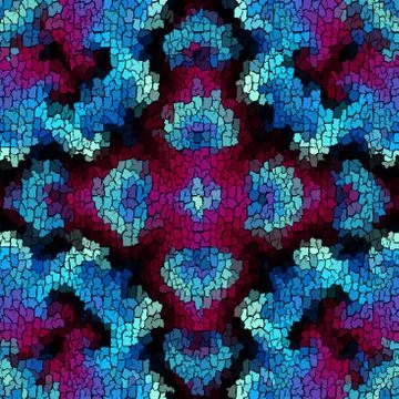 Seamless grunge abstract square pattern. Paint grunge cracks. Illustrazione stock