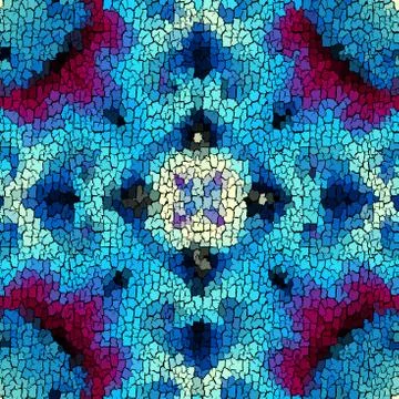 Seamless grunge abstract square pattern. Paint grunge cracks. Illustrazione stock