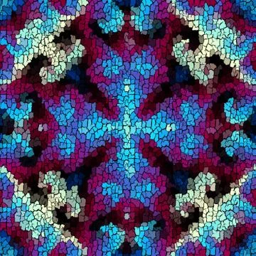 Seamless grunge abstract square pattern. Paint grunge cracks. Stock Illustration