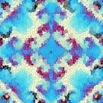 Seamless grunge abstract square pattern. Paint grunge cracks. Stock Illustration