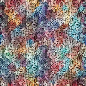 Seamless grunge abstract square pattern. Paint grunge cracks. Illustrazione stock