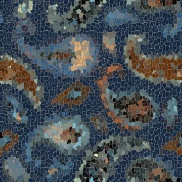 Seamless grunge abstract square pattern. Paint grunge cracks. Illustrazione stock