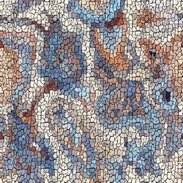 Seamless grunge abstract square pattern. Paint grunge cracks. Stock Illustration