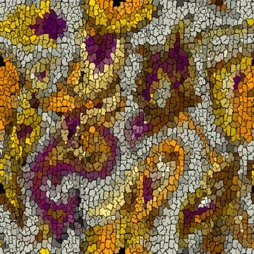 Seamless grunge abstract square pattern. Paint grunge cracks. Stock Illustration