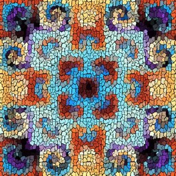 Seamless grunge abstract square pattern. Paint grunge cracks. Illustrazione stock