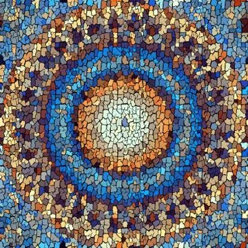 Seamless grunge abstract square pattern. Paint grunge cracks. Illustrazione stock