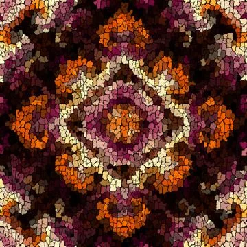 Seamless grunge abstract square pattern. Paint grunge cracks. Stock Illustration