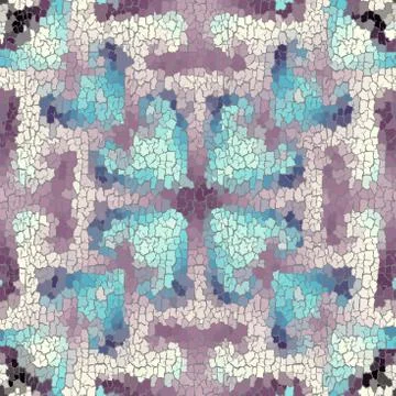 Seamless grunge abstract square pattern. Paint grunge cracks. Stock Illustration