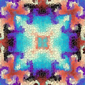 Seamless grunge abstract square pattern. Paint grunge cracks. Illustrazione stock