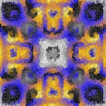 Seamless grunge abstract square pattern. Paint grunge cracks. Stock Illustration