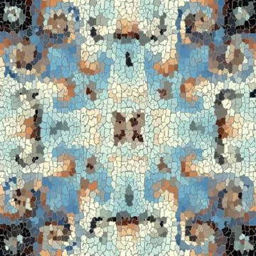 Seamless grunge abstract square pattern. Paint grunge cracks. Illustrazione stock